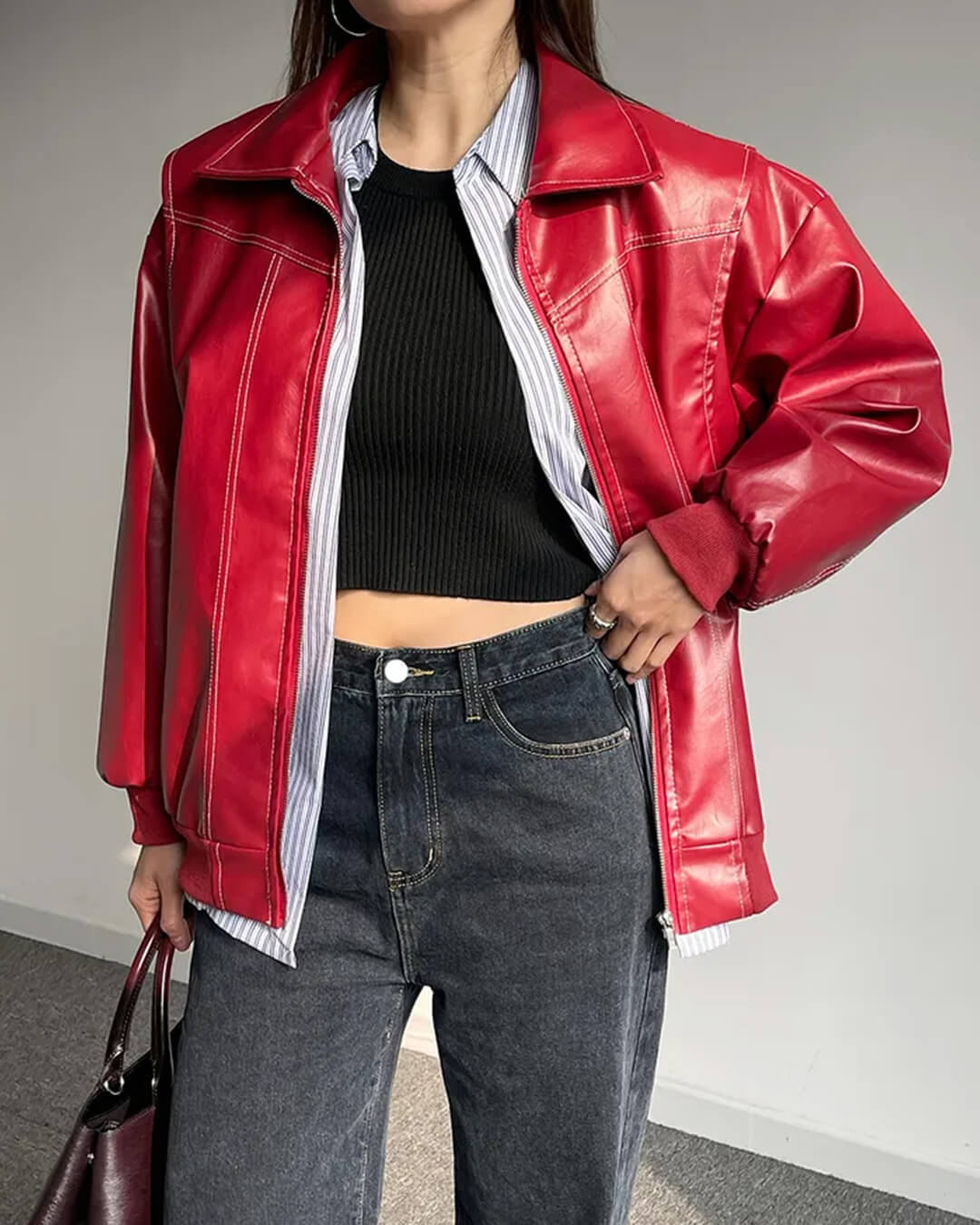 Marina Bomberjacke mit Reißverschluss