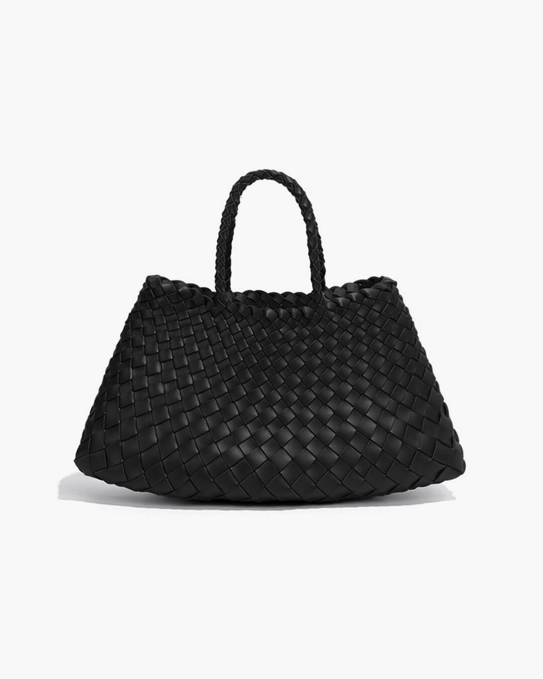 Marissa geflochtene Tasche aus veganem Leder, mittel