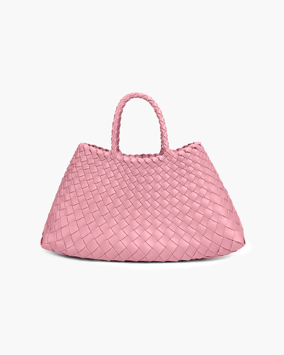 Marissa geflochtene Tasche aus veganem Leder, mittel