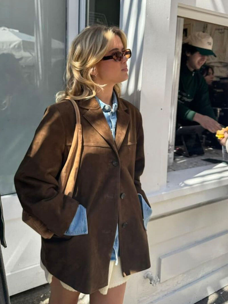Matilda-Jacke aus Kunstwildleder