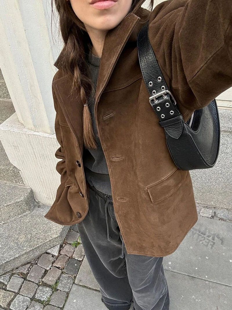 Matilda-Jacke aus Kunstwildleder