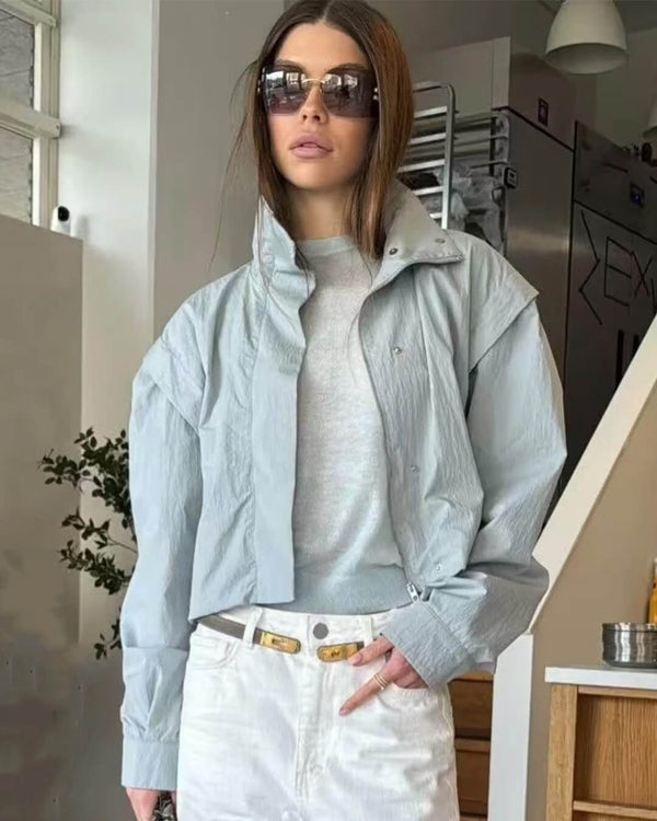 Melisande kurze Jacke mit Stehkragen