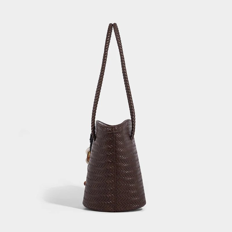Meryl Geflochtene Beuteltasche mit Täschchen