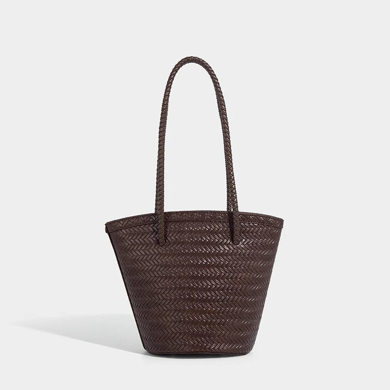 Meryl Geflochtene Beuteltasche mit Täschchen