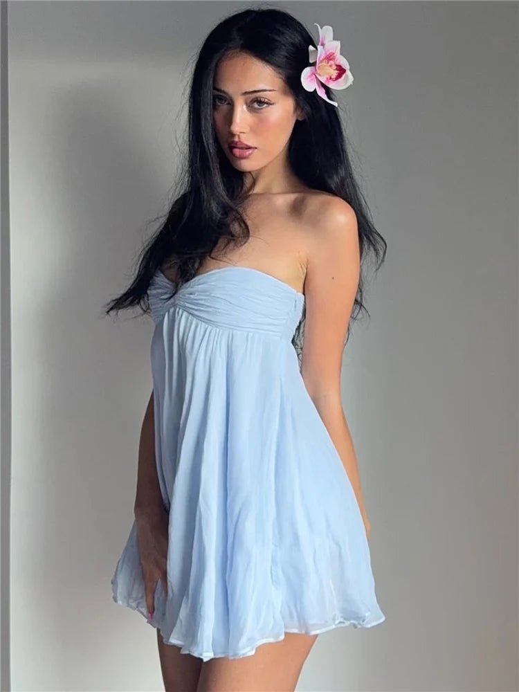 Merylle figurbetontes Minikleid aus Mesh mit Patchwork-Design