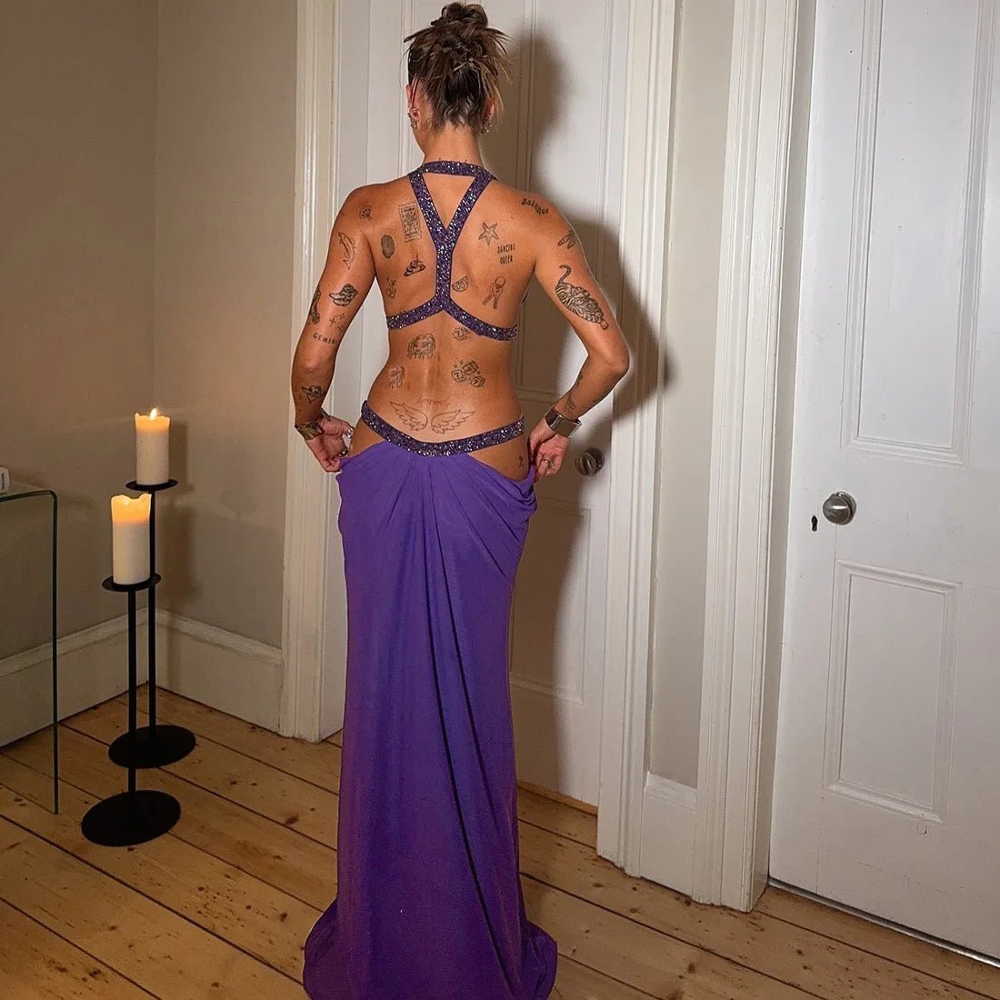 Mia Neckholder-Maxikleid