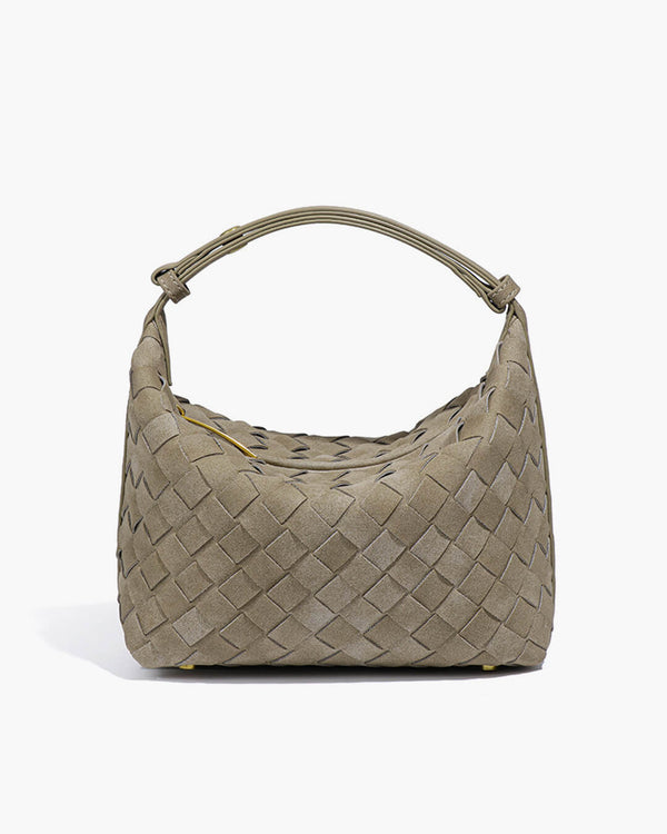 Mica Geflochtene Tasche aus Wildleder