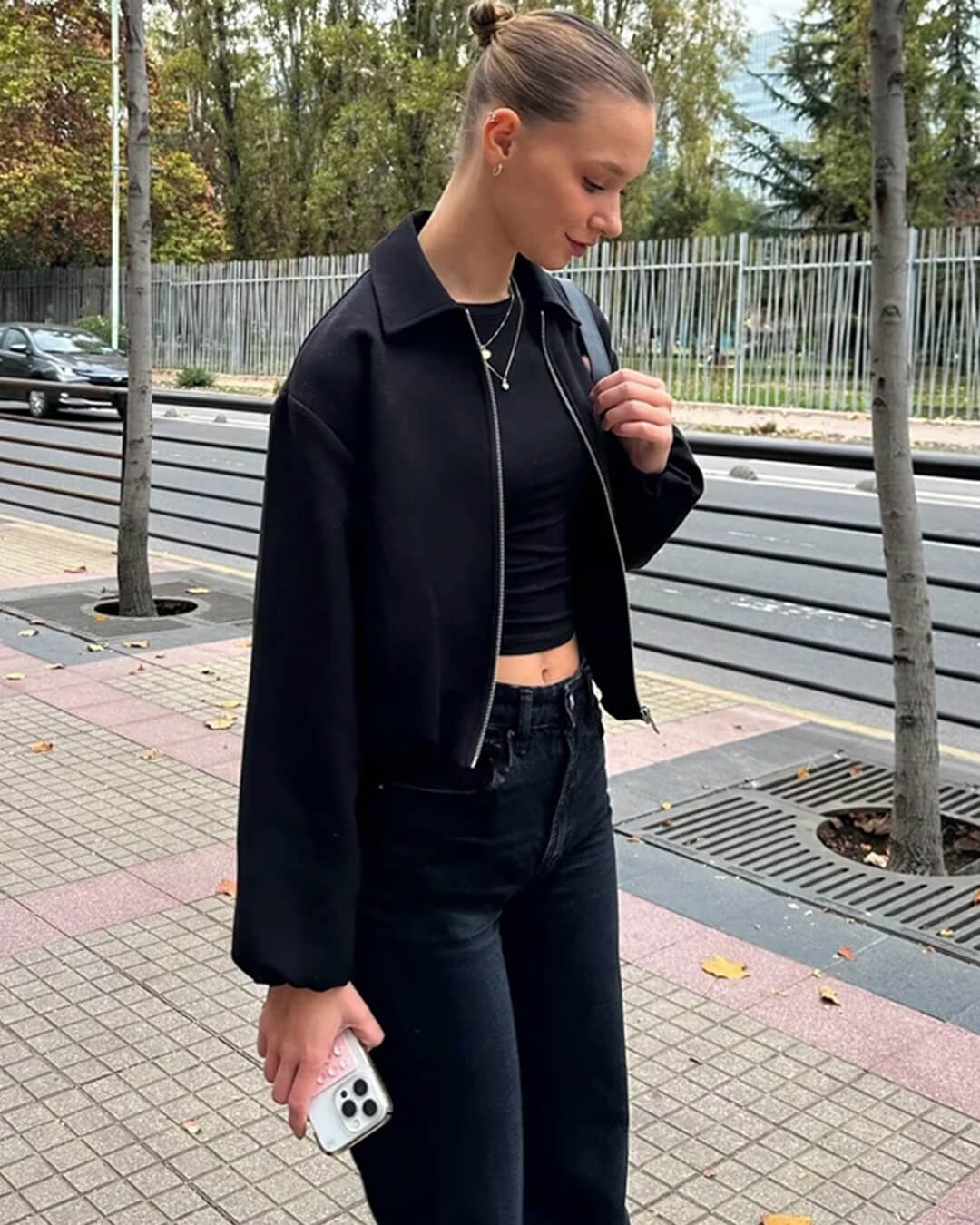 Midori Bomberjacke mit Puffärmeln