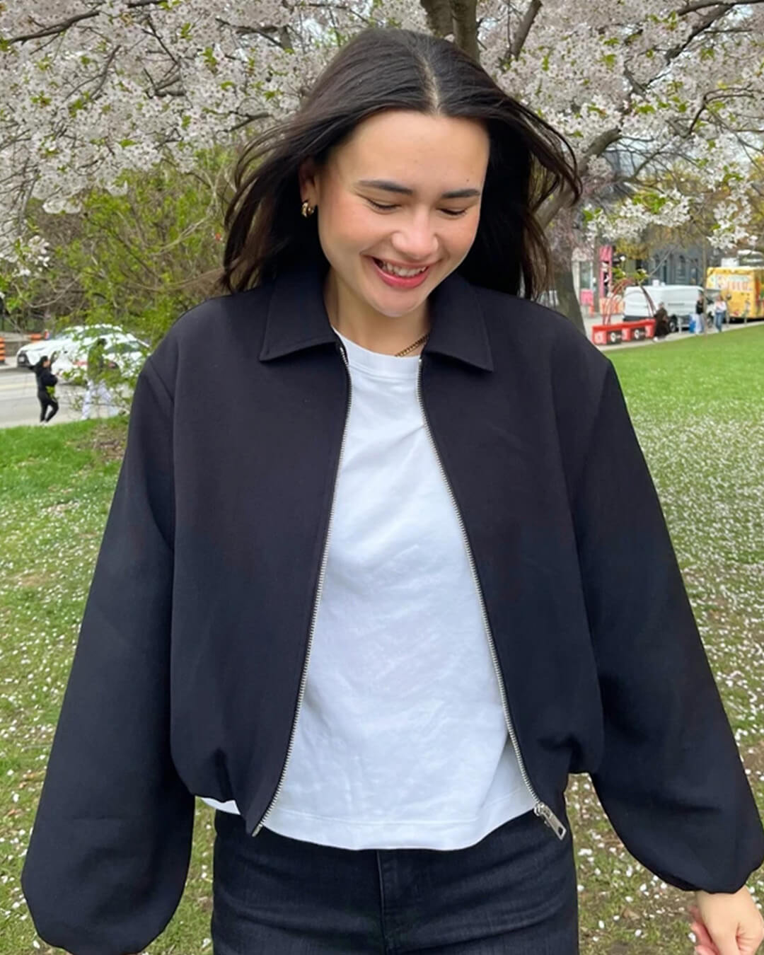 Midori Bomberjacke mit Puffärmeln