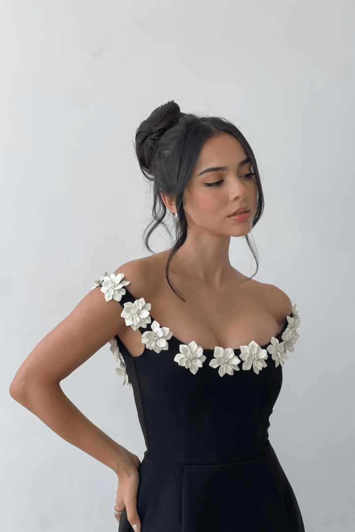 Milou ärmelloses Minikleid mit Blumenmuster