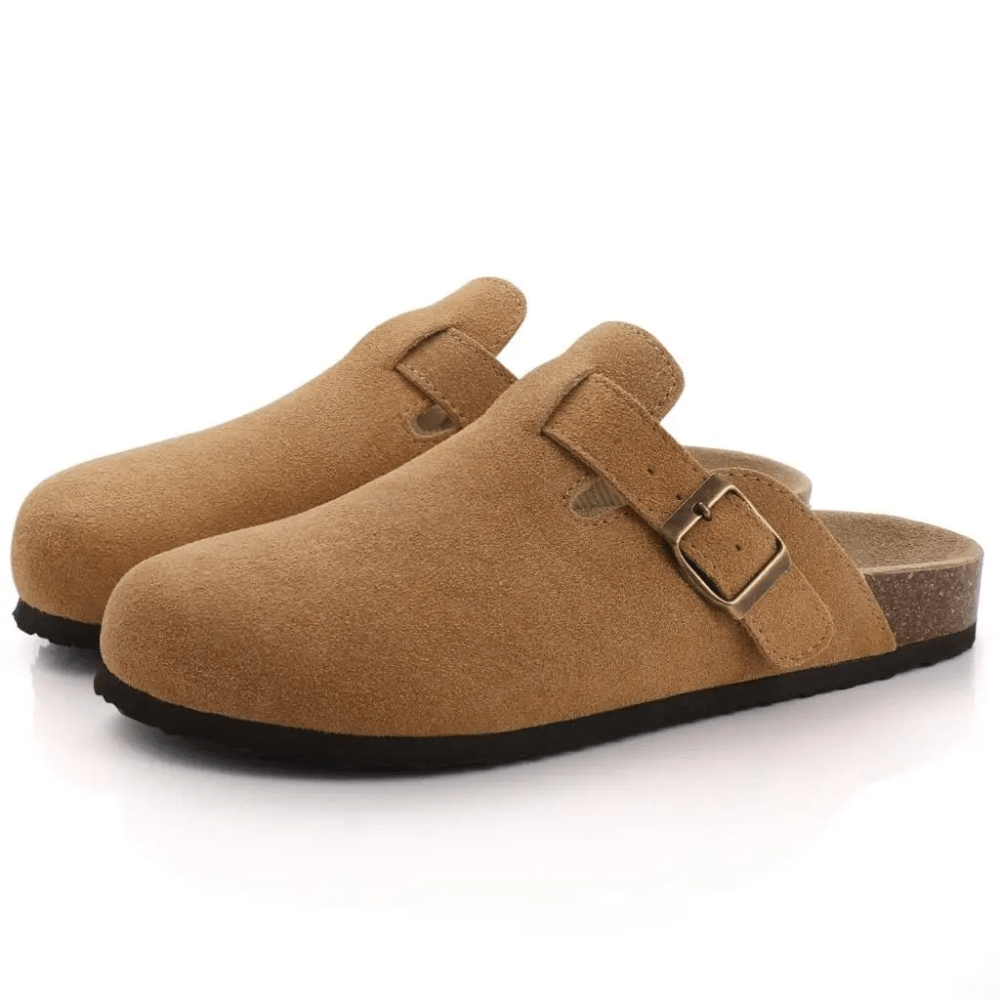 Minerva Adjustable Buckle Slip-On Sandals