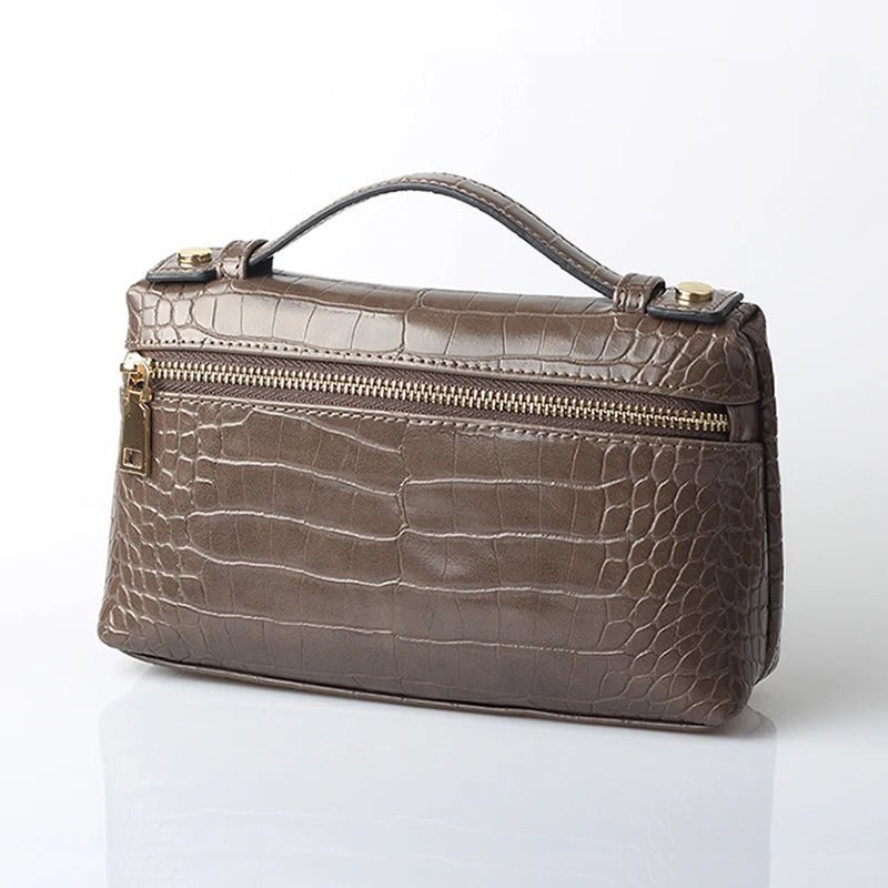 Minerva Crocodile Pattern Clutch Bag
