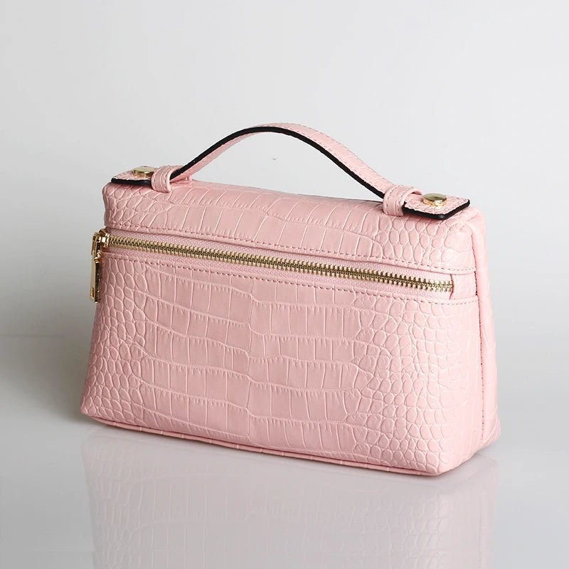 Minerva Crocodile Pattern Clutch Bag
