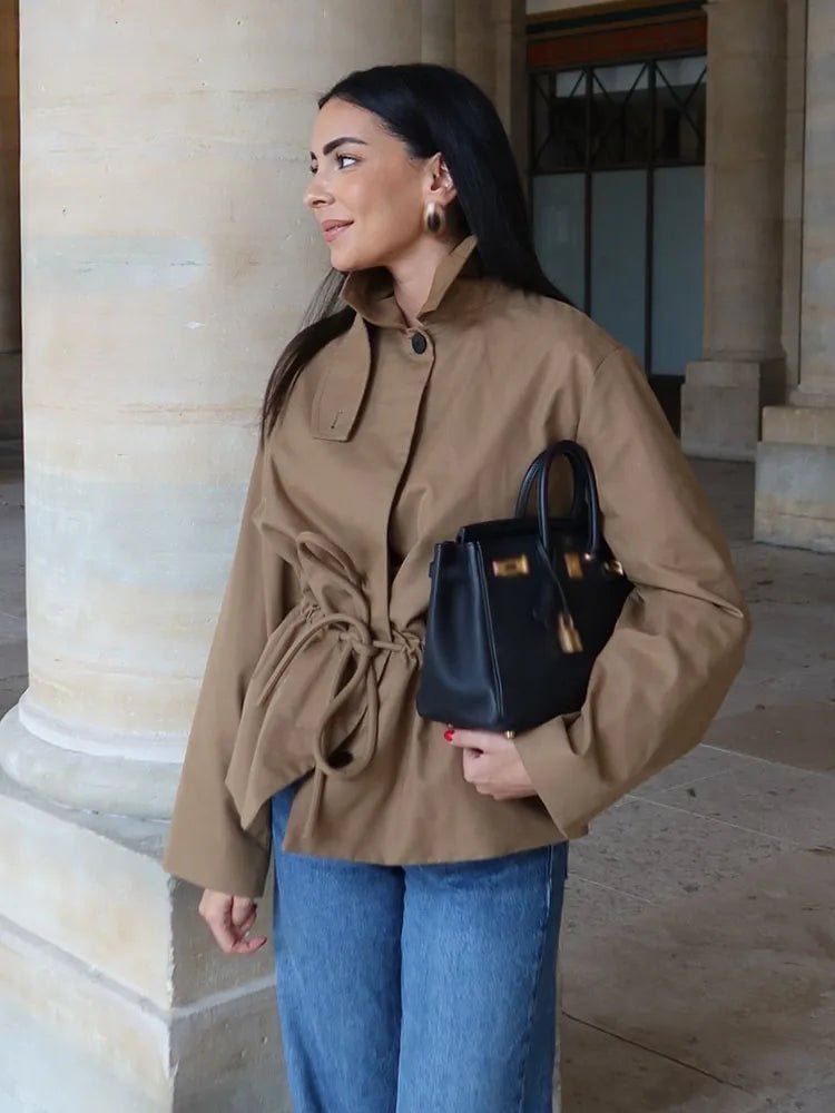 Minerva Lace Up Drawstring Jacket
