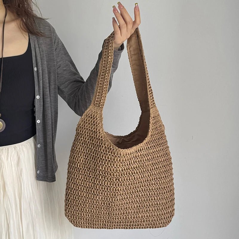 Miranda Geflochtener Stroh-Shopper