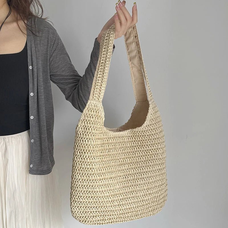 Miranda Geflochtener Stroh-Shopper