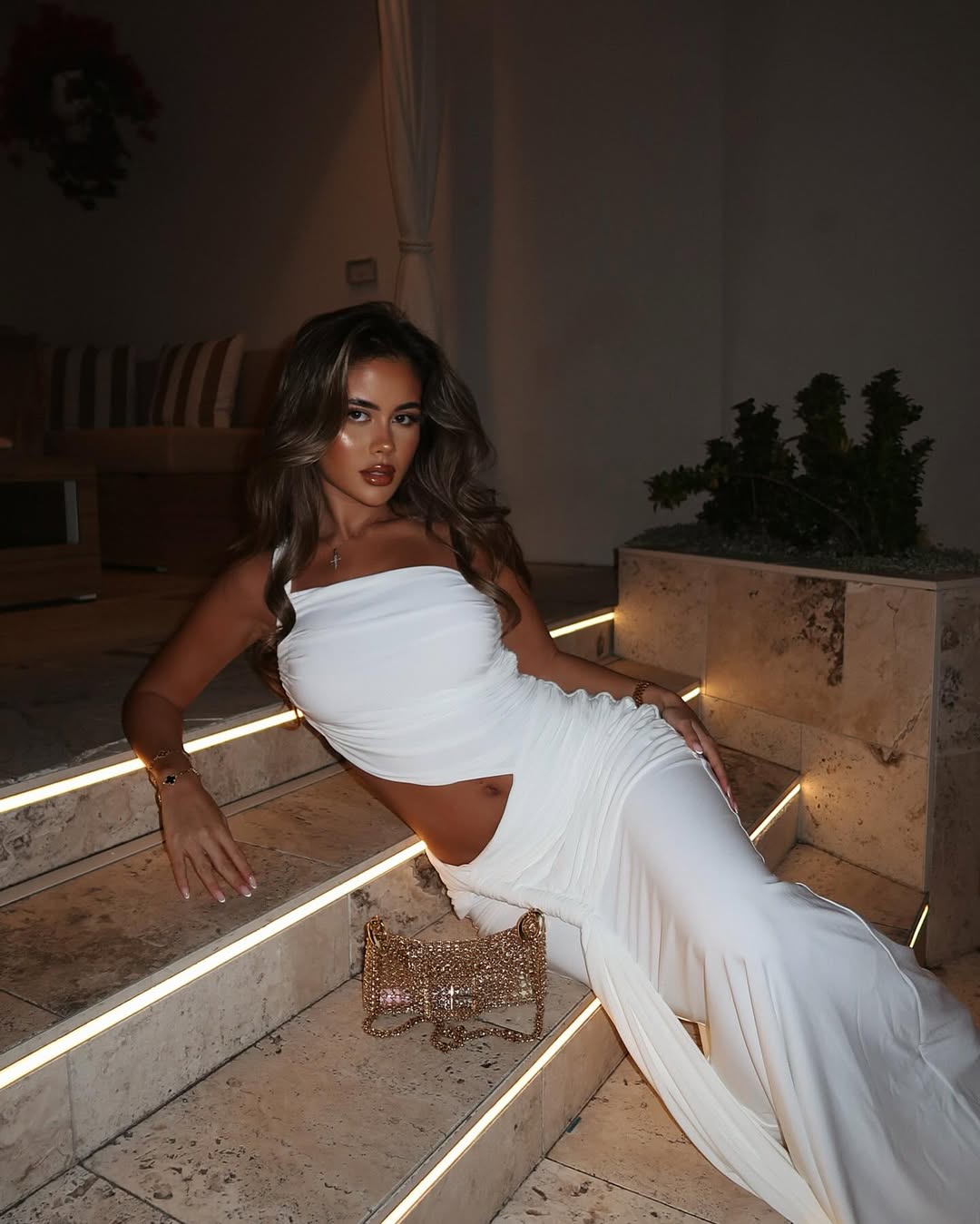 Mirelle One-Shoulder-Maxikleid mit Cut-outs