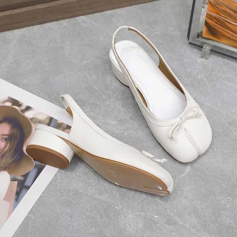 Miriam Ballerina-Mary-Jane-Pumps mit Zehenschlitz