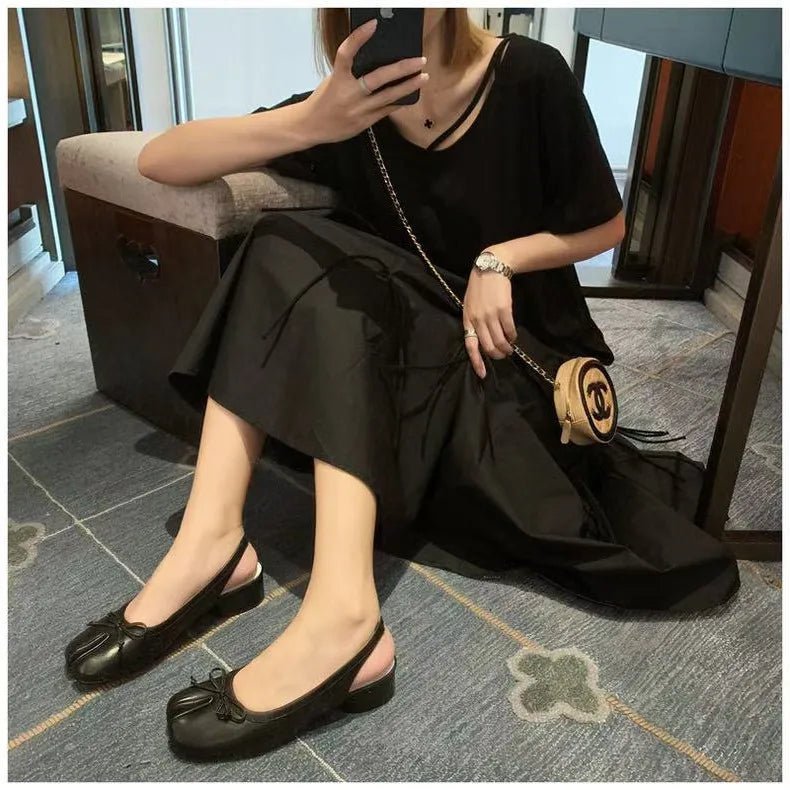 Miriam Ballerina-Mary-Jane-Pumps mit Zehenschlitz