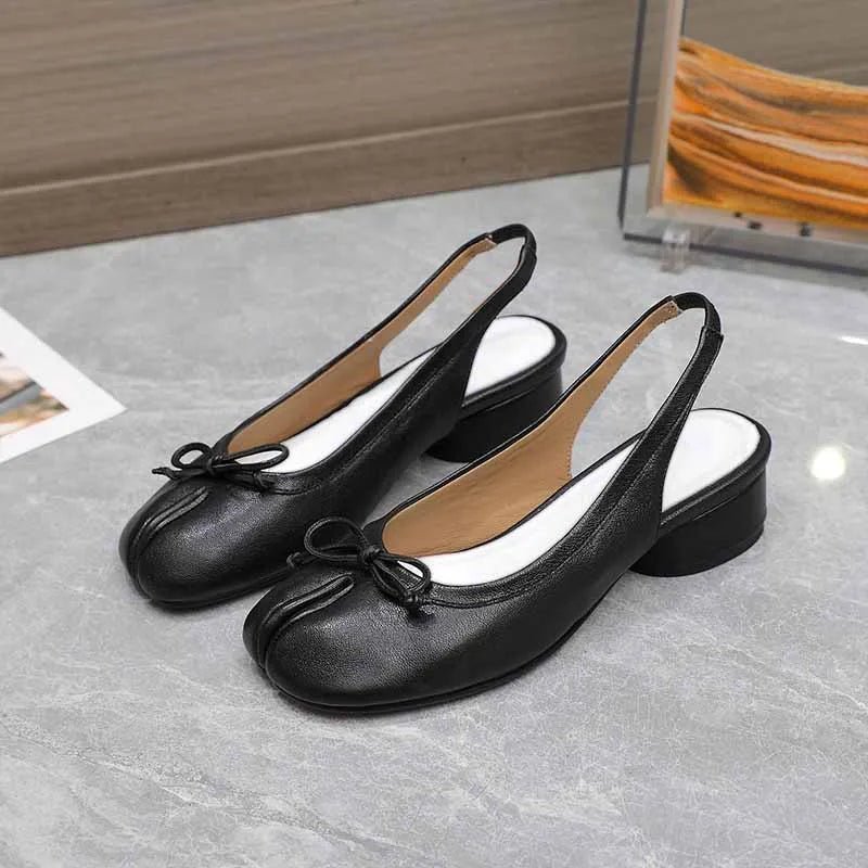 Miriam Ballerina-Mary-Jane-Pumps mit Zehenschlitz