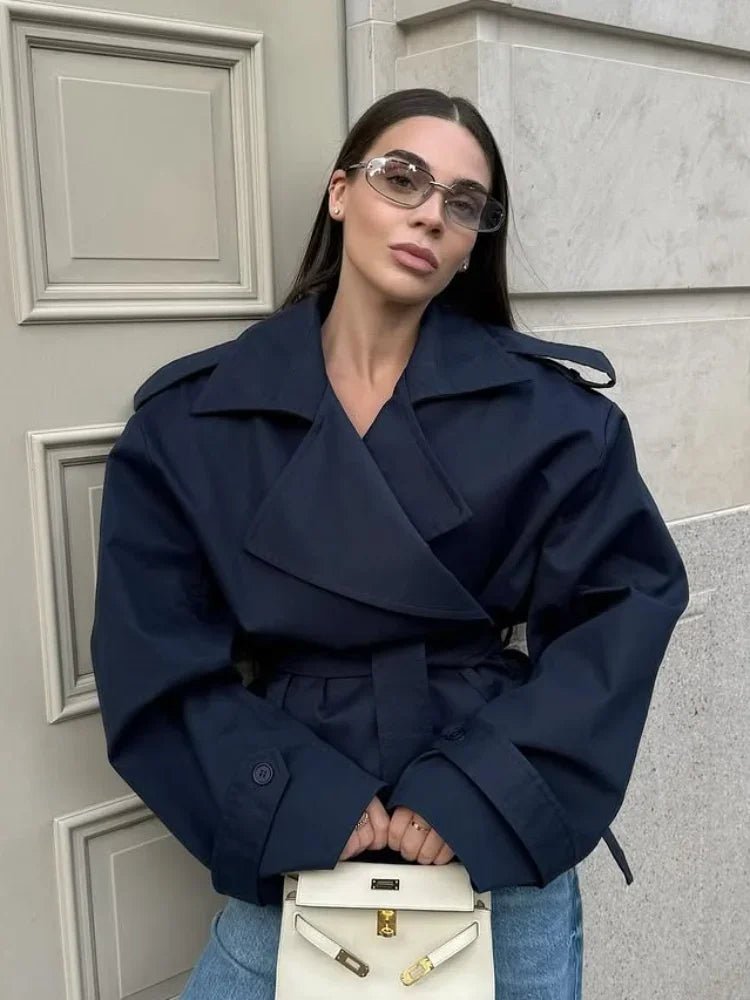 Molly kurzer Trenchcoat mit Gürtel