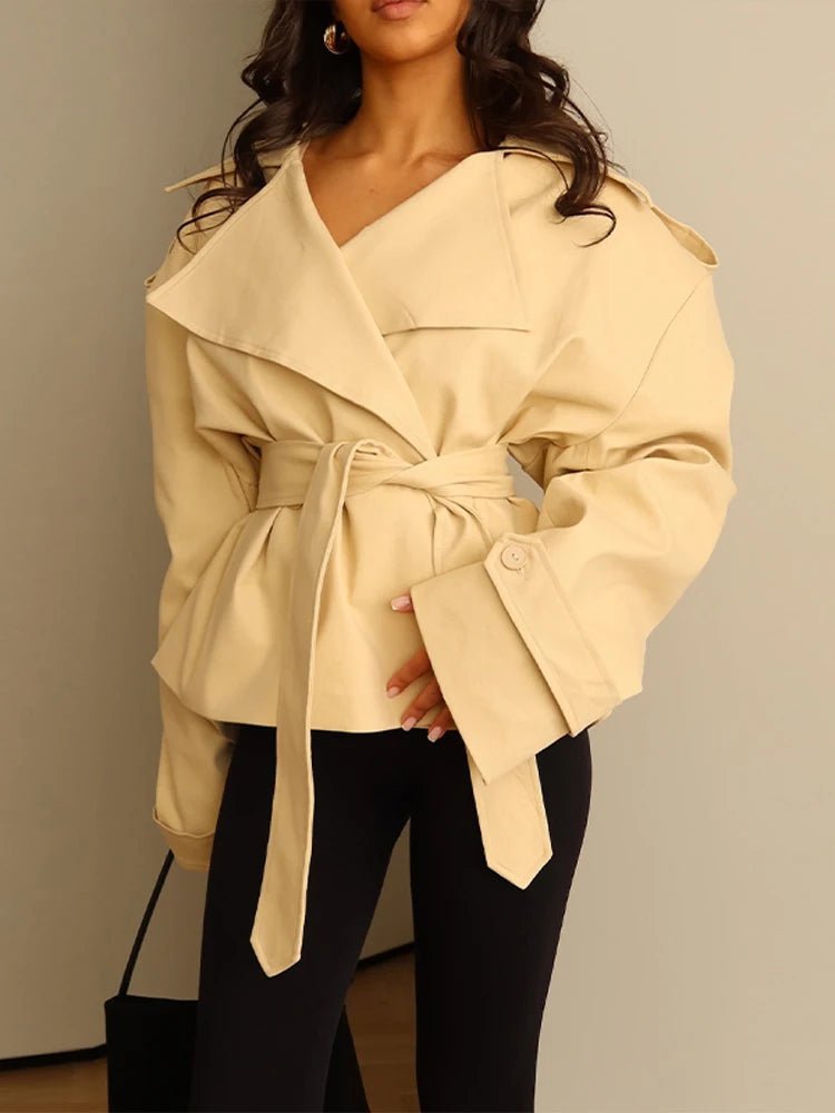 Molly kurzer Trenchcoat mit Gürtel