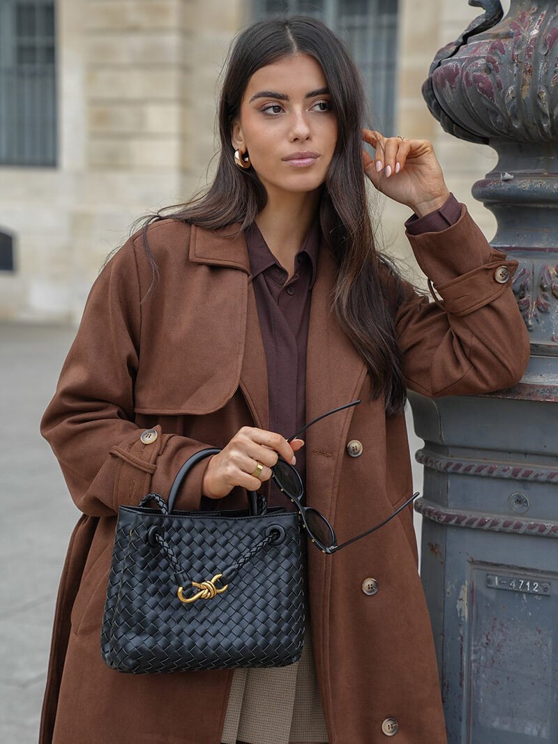 Molly-Trenchcoat aus Kunstwildleder
