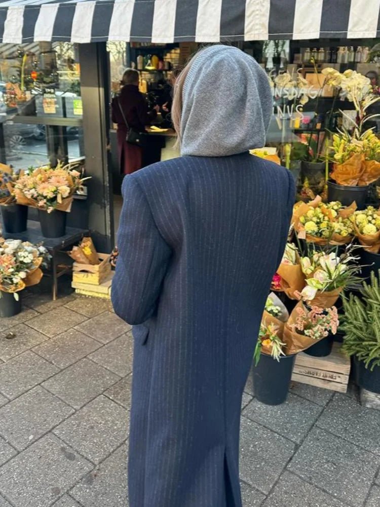 Monica Langer zweireihiger Mantel