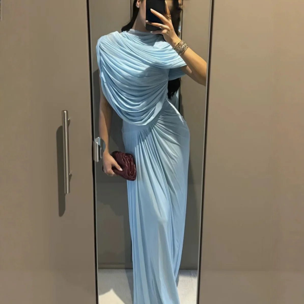 Monica Elegant Mesh Bodycon Maxi Dress