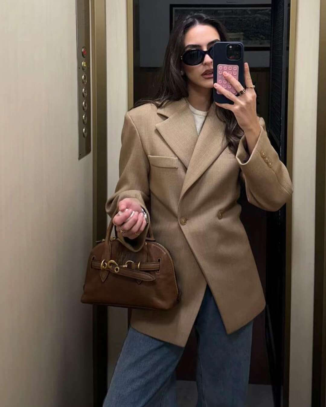 Myrna taillierter Blazer mit fallendem Revers