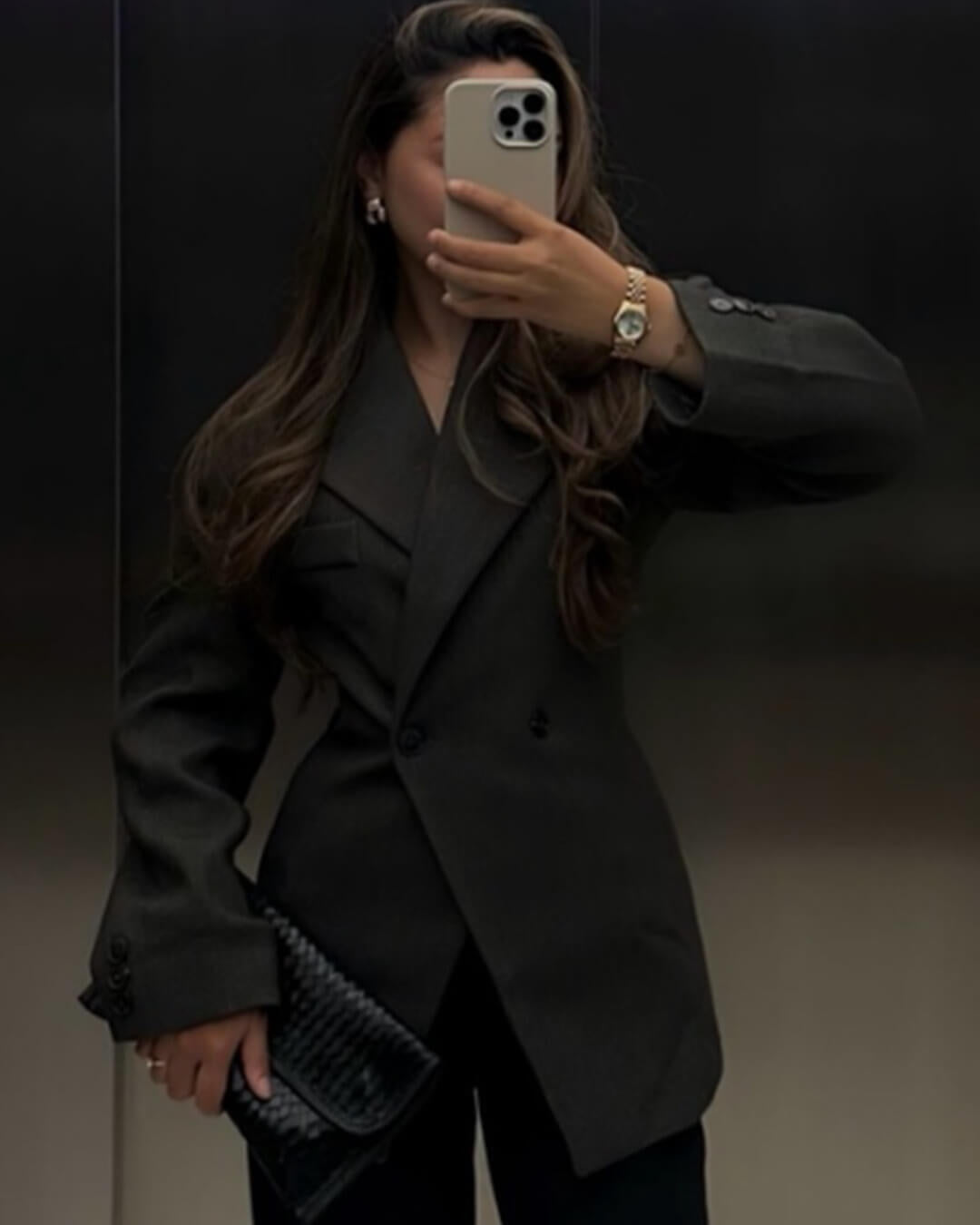 Myrna taillierter Blazer mit fallendem Revers