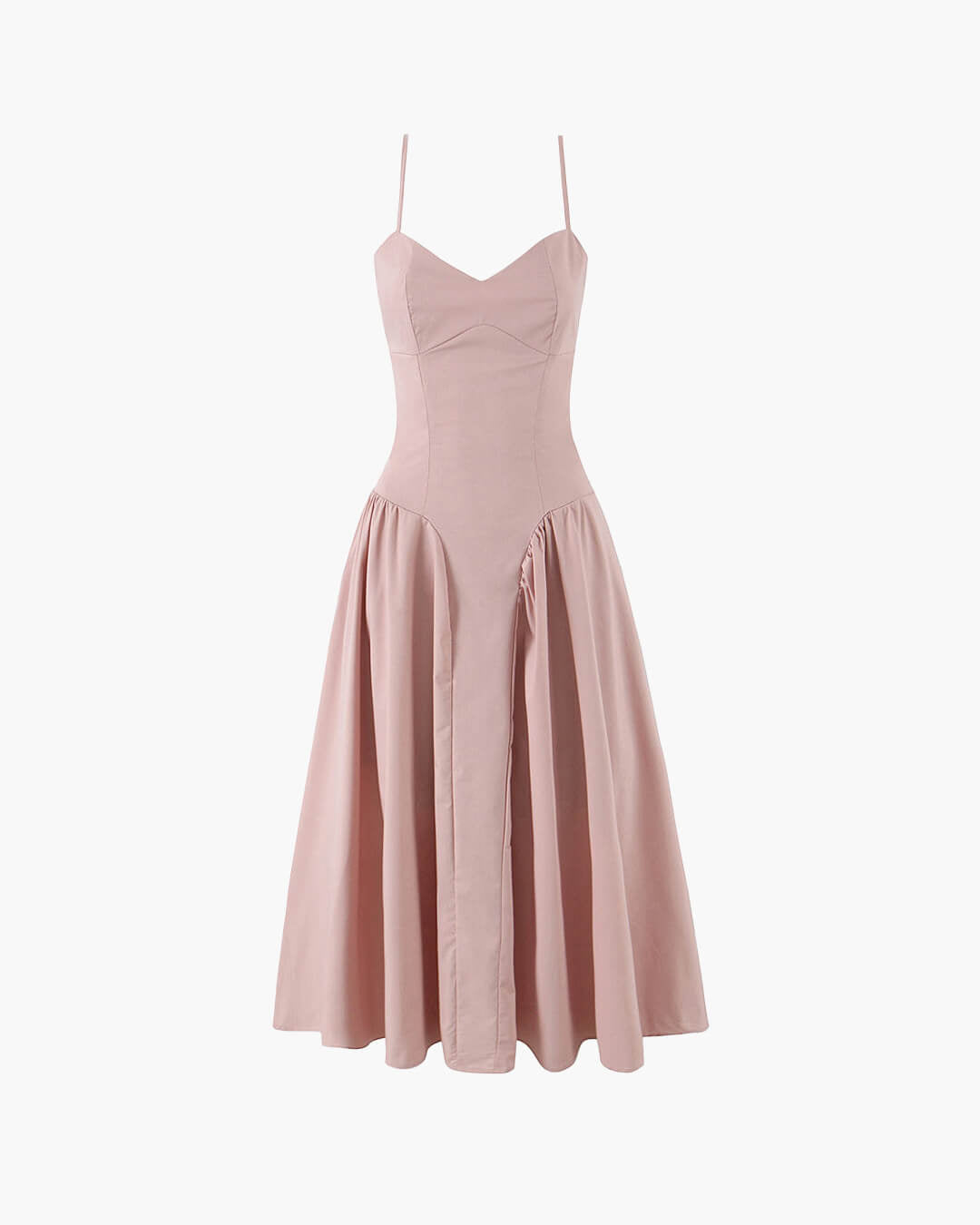 Midikleid „Myrna“ mit Spaghettiträgern