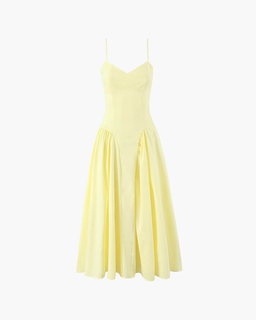 Midikleid „Myrna“ mit Spaghettiträgern