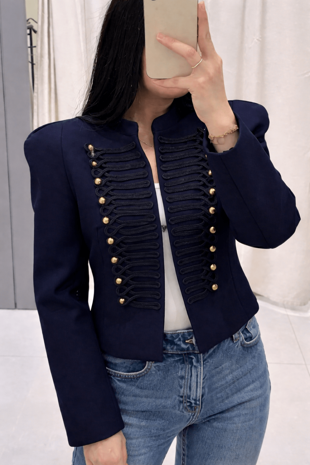 Nadya Napoleonjacke mit Stehkragen