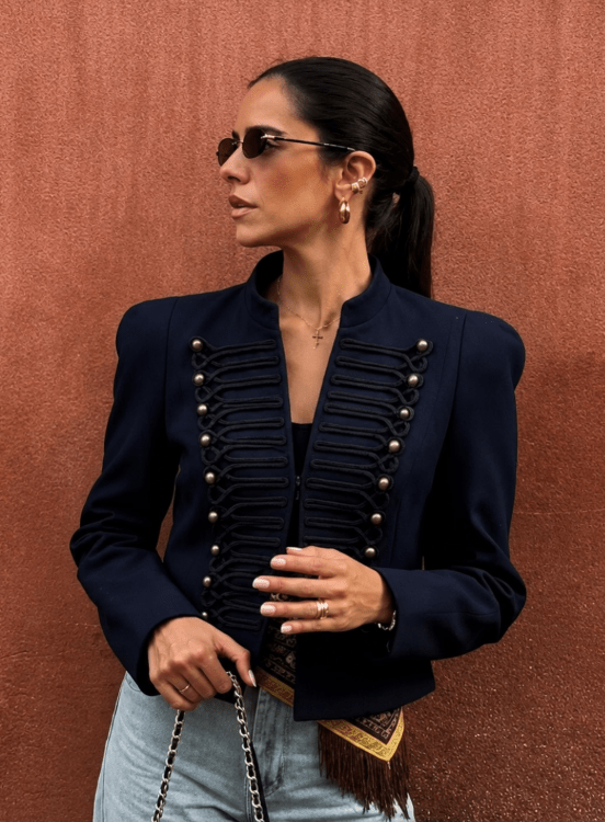 Nadya Napoleonjacke mit Stehkragen