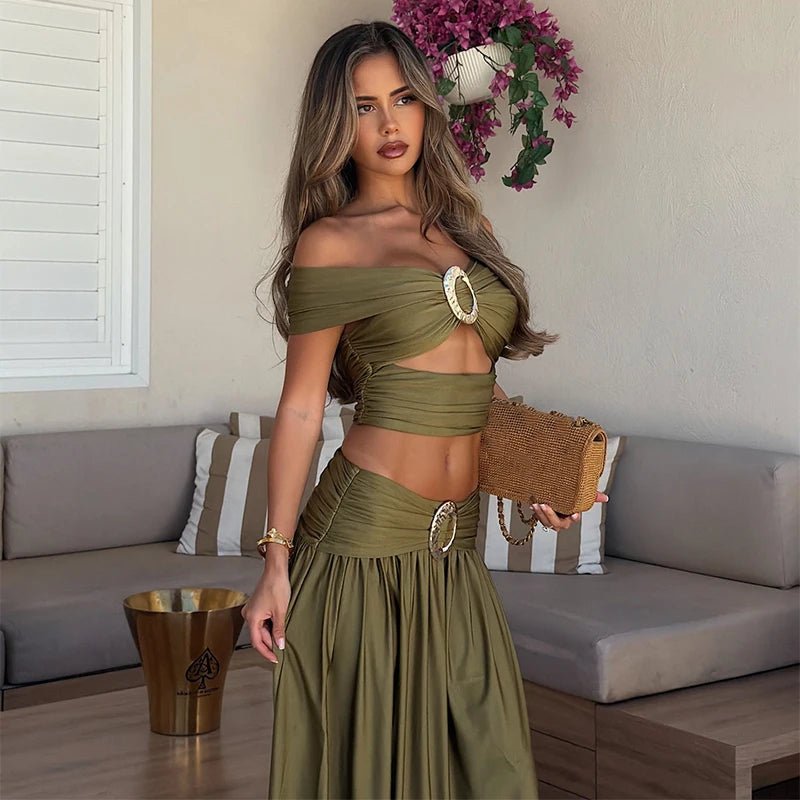 Naomi Zweiteiliges Crop-Set
