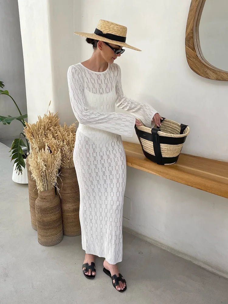 Natalie Backless Knit Dress