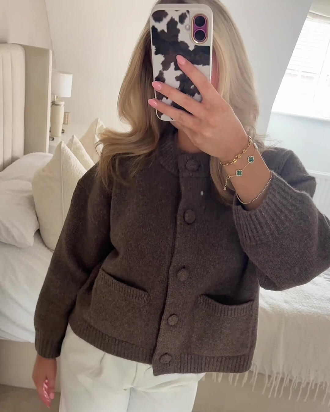 Dicker Strickcardigan Nessa