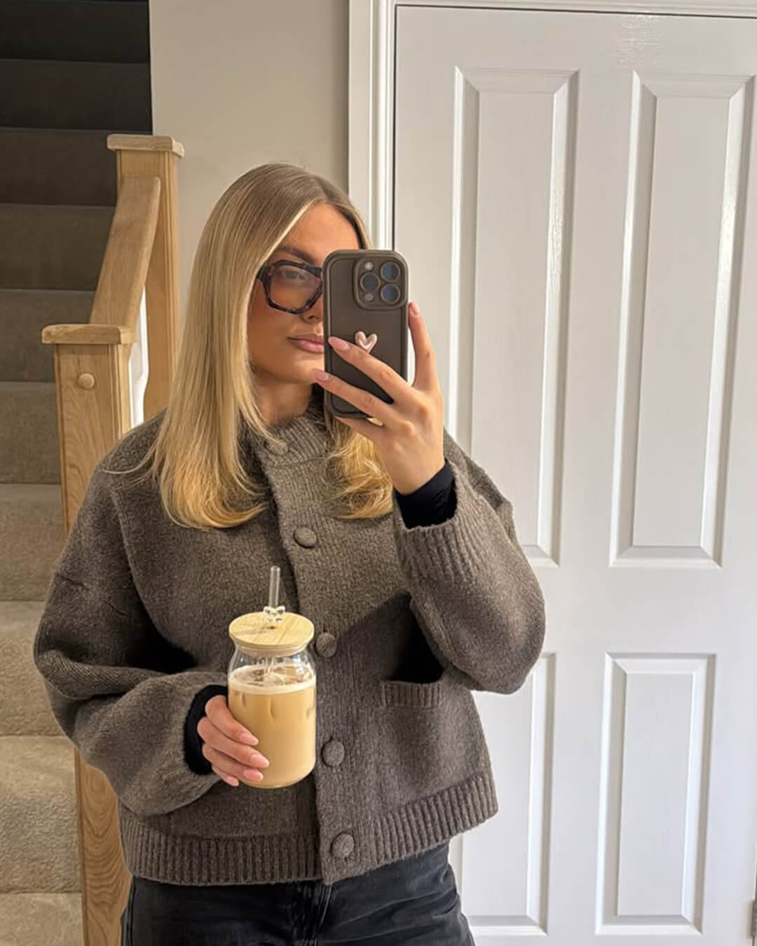 Dicker Strickcardigan Nessa