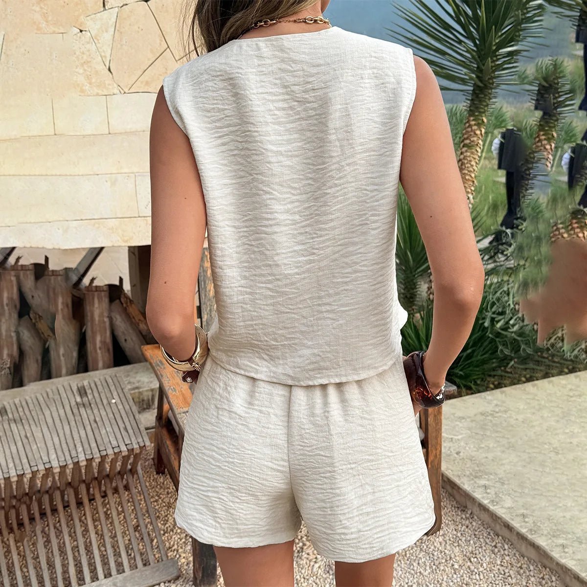 Nia zweiteiliges ärmelloses Lounge-Set