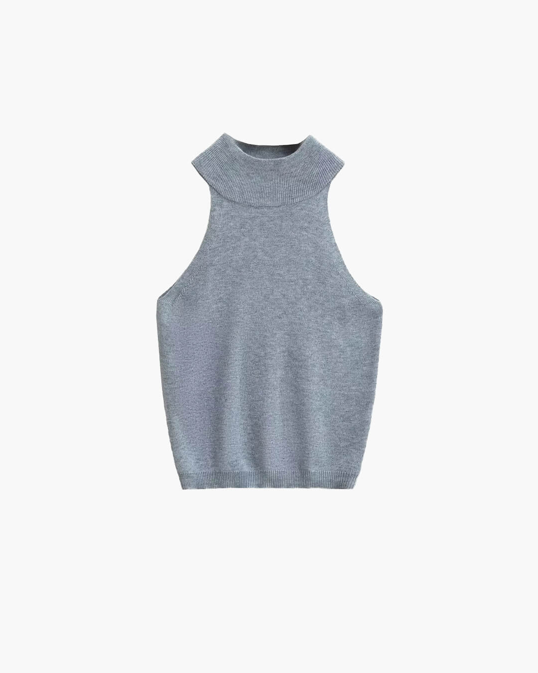 Nicky Ärmelloses Strick-Crop-Top mit Neckholder