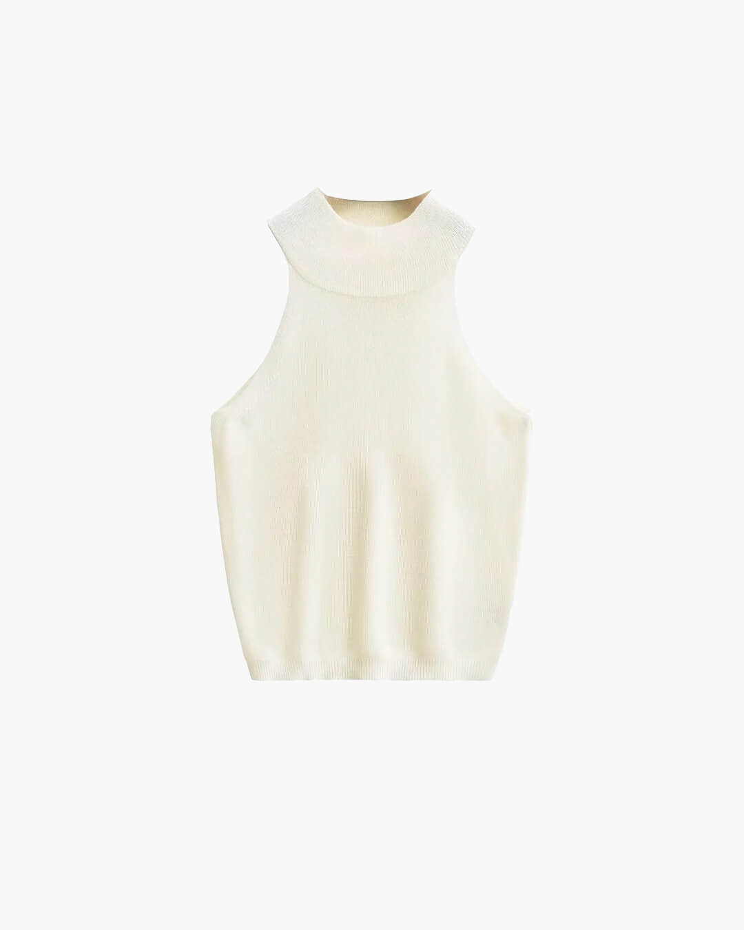 Nicky Ärmelloses Strick-Crop-Top mit Neckholder