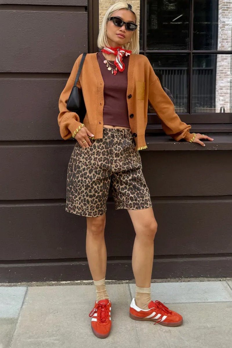 Nicole Shorts mit Leopardenmuster