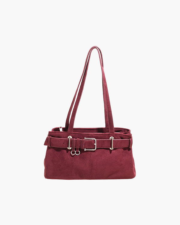 Nora Tasche aus veganem Veloursleder