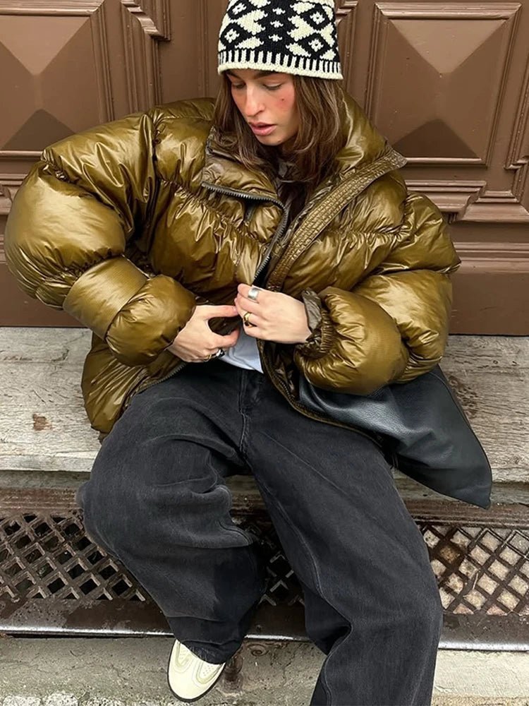 Olivia Glänzende Steppjacke