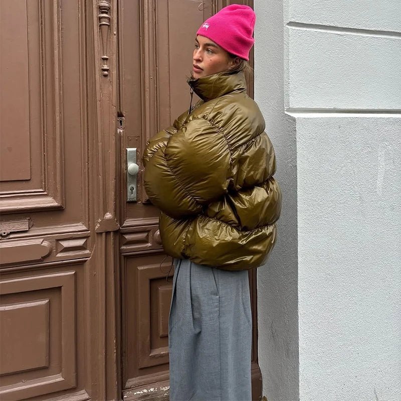 Olivia Glänzende Steppjacke