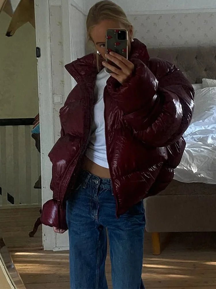 Olivia Glänzende Steppjacke