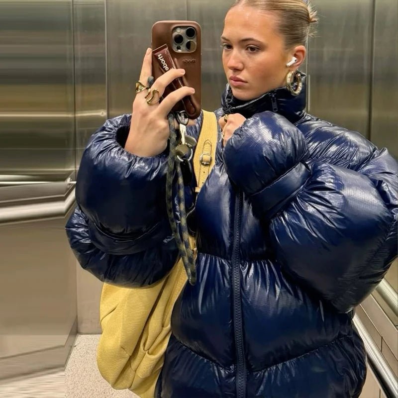 Olivia Glänzende Steppjacke