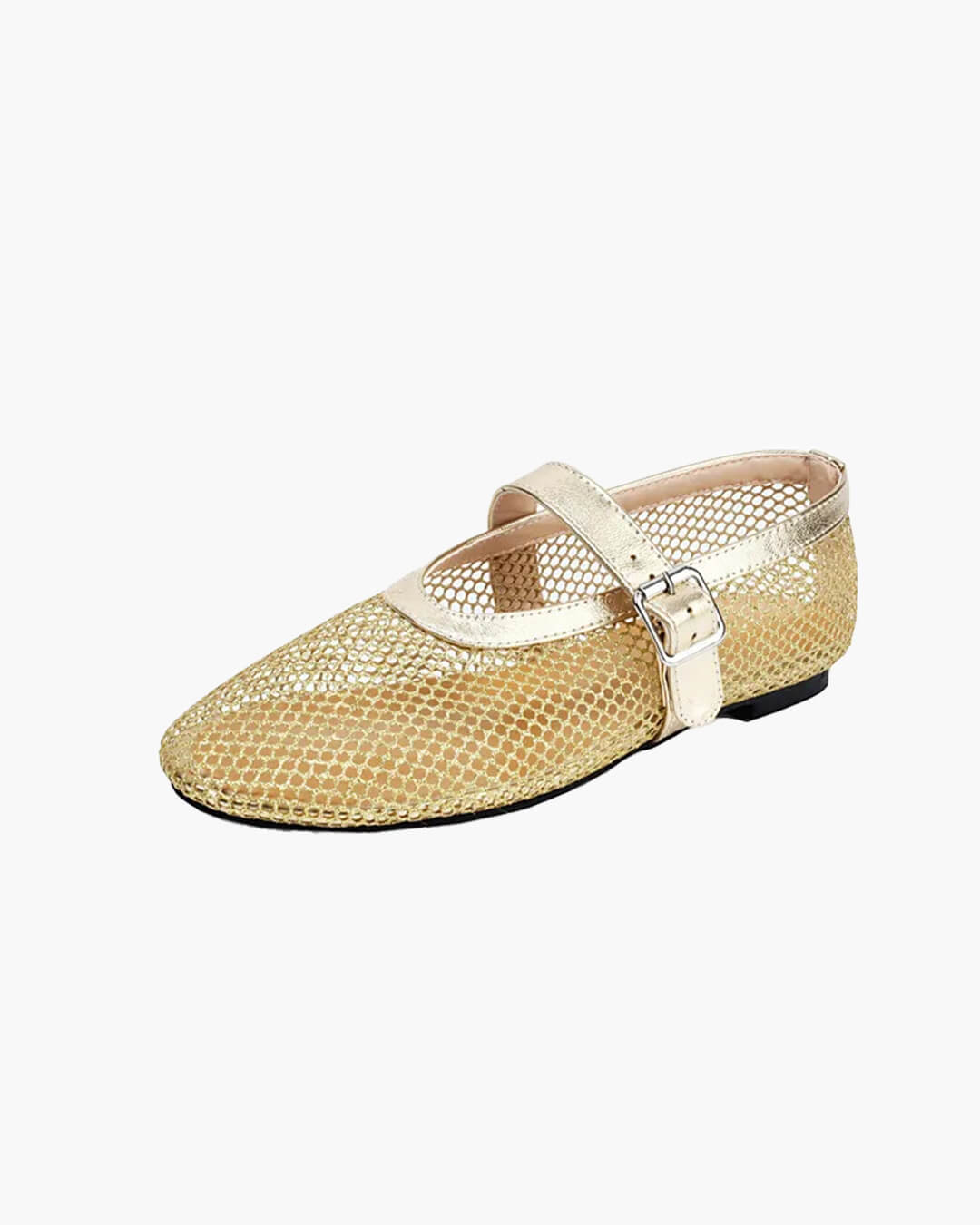 Ondine Ballerinas aus Mesh mit Schnalle