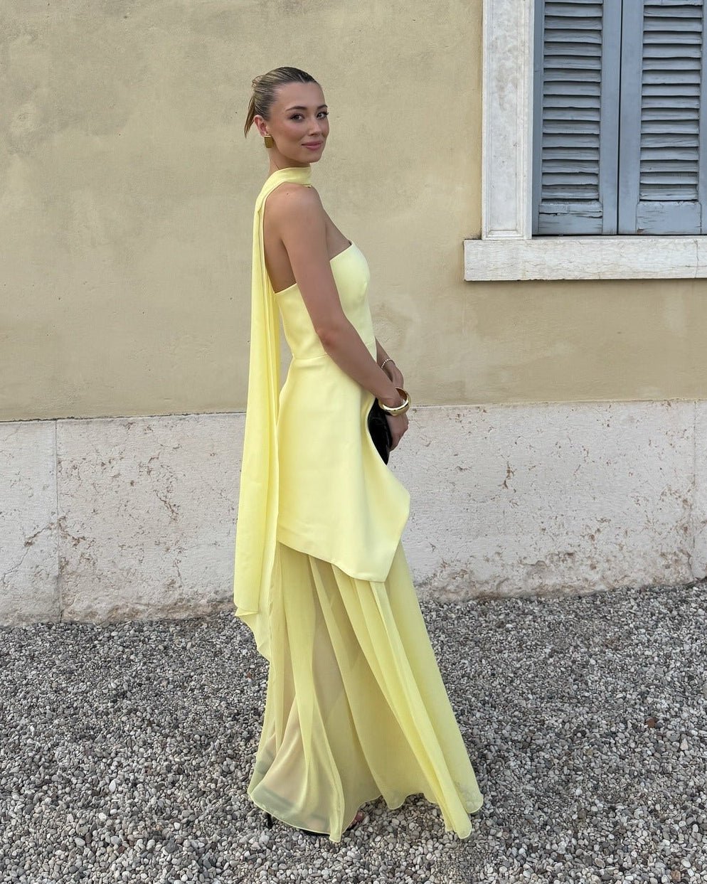 Asymmetrisches transparentes Maxikleid „Ophelia“